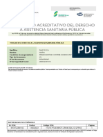 Derecho asistencia sanitaria pública titular