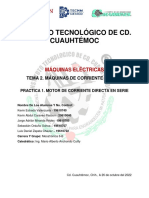 Práctica de Motores de CD - Motor Serie