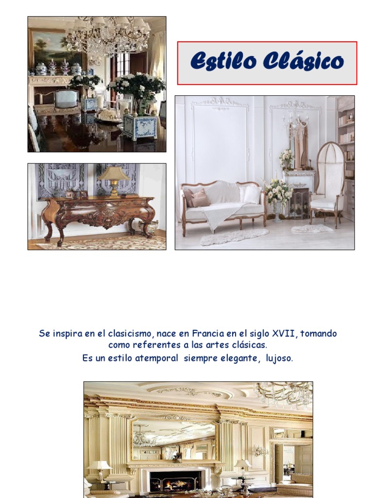 Estilos Clásico-Rústico | PDF | Mueble | Tapiz