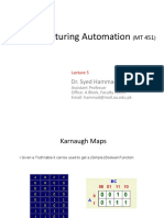Manufacturing Automation Lecture 5 Karnaugh Maps and Timers