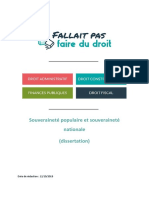 Souverainete Populaire - Souverainete Nationale - Dissertation PDF