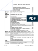 Sample Project Management QA Checklist PDF