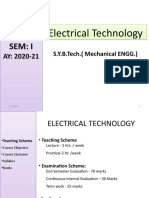 Lecture - 1 ELECTRICAL TECHNOLOGY