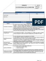 SGI-F-12 Acta de Revisión Por La Dirección