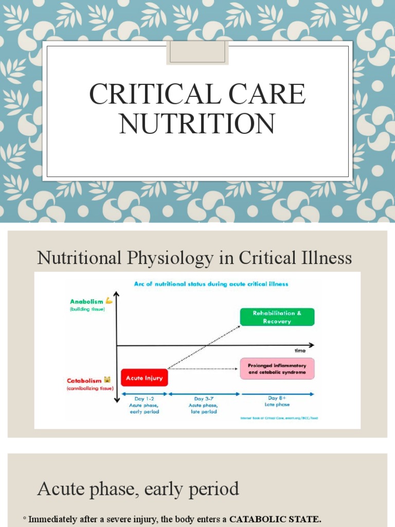 Nutrition in Critically Ill Patients | Download Free PDF | Obesity ...