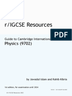 IGCSE Resources - Guide To Cambridge International AS Level Physics (9702) - V1