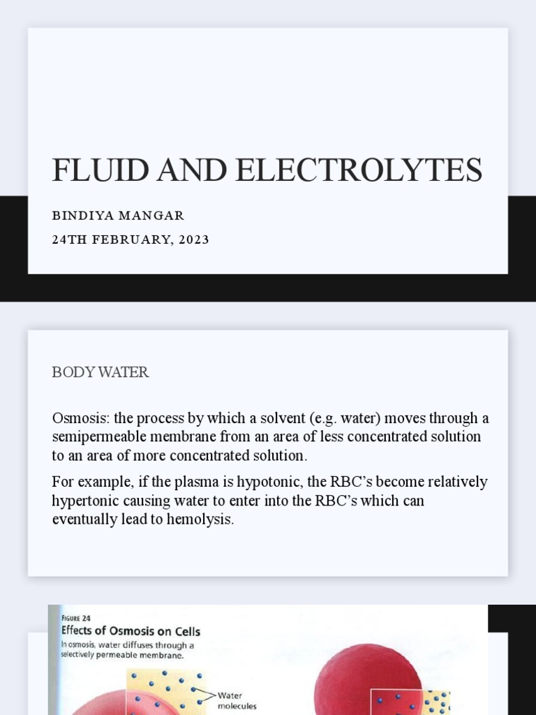 Fluid and Electrolytes | PDF | Saline (Medicine) | Angiotensin
