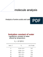 Macro-Molecule Analysis: Analysis of Amino Acids and Carbohydrates