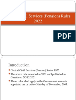 Central Civil Services (Pension) Rules 2022