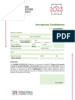 Formulario de Inscripcion Candidatos