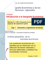 Geografía económica y recursos regionales