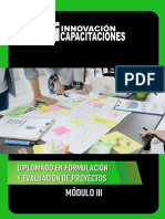 Formulación y evaluación de proyectos módulo III