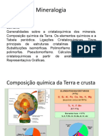 Cristaloquímica e estruturas cristalinas dos minerais