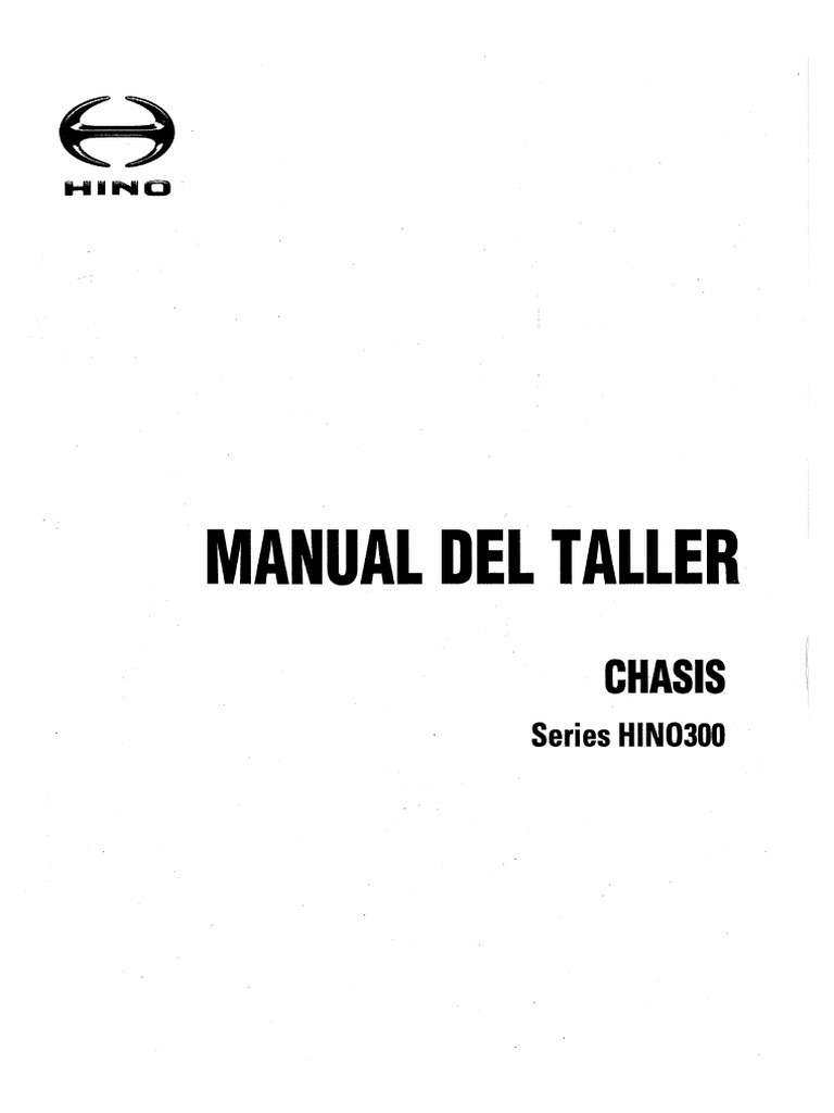 Hino 300 manual taller pdf pdf