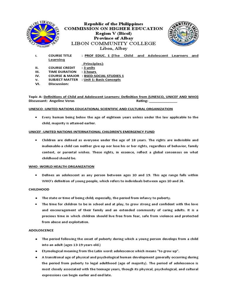 Unit 1 Basic Concepts | PDF | Cognitive Development | Pedagogy