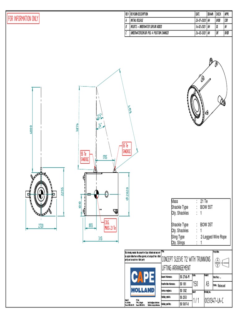 0031347LAC_CONCEPT SLEEVE 72 WITH TRUNNIONS PDF Mechanical