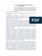 Pasos Basicos para Pasar de Empredor A Empresa Formalizada