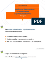 Oracoes Subordinadas Adjetivas Relativas PP PDF