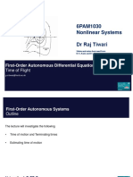 Lecture 2 - 1D Autonomous Differential Equations Time - of - Motion (WS) PDF