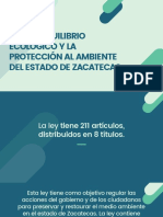 Ley Estatal Del Equilibrio Ecologico y La Proteccion Al Ambiente Del Estado de Zacatecas