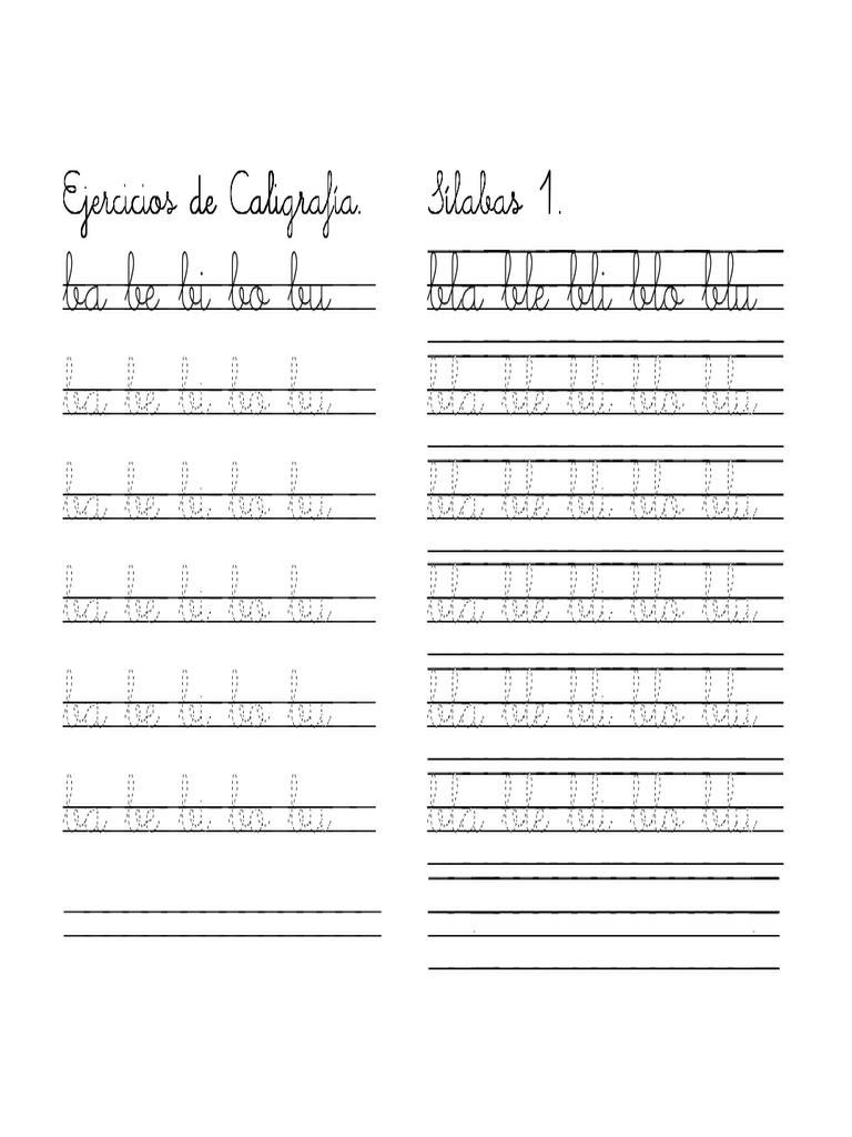 CALIGRAFIA | PDF | Escritura | Texto