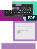 Metodos de Coccion en La Elaboracion de Anojitos Regionales