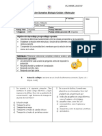 3° M Dif Evaluación de Proceso Célula y Membrana