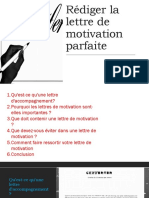 Rédiger La Lettre de Motivation Reda PDF