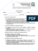 Examen Curso para Fogoneros y Opereadores de Generadores de Vapor Sin Respuesta