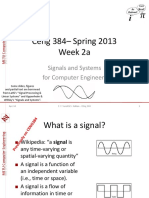 Ceng384 2014 Week2a Signals and Systems PDF