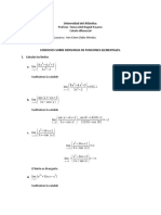 Calculo diferencial: Ejercicios sobre derivadas de funciones elementales