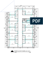 Third Floor Power Lay-Out: Scale 1:1000