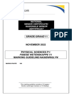 PHYS SCIENCES P1 GR12 MEMO NOV 2022 - Afr+English