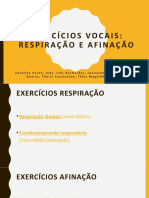 Exercícios Vocais - Respiração e Afinação