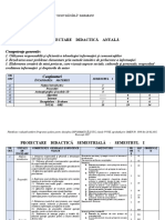 Proiectare Didactică Anuală: Competenţe Generale