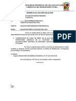 Informe N°442 - Disponibilidad Presupuestal para Proyecto Canal Tanccac