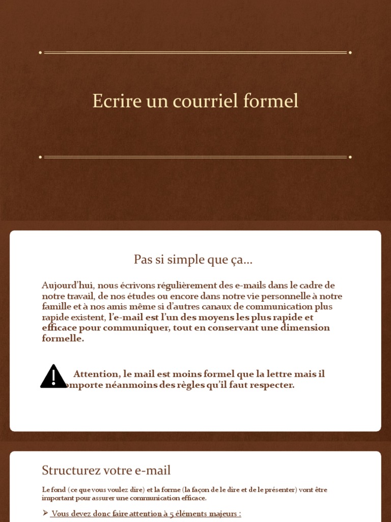 Rédiger un courriel formel efficace | PDF | la communication | Linguistique