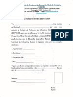 Autorización de Deducción Escalafon PDF