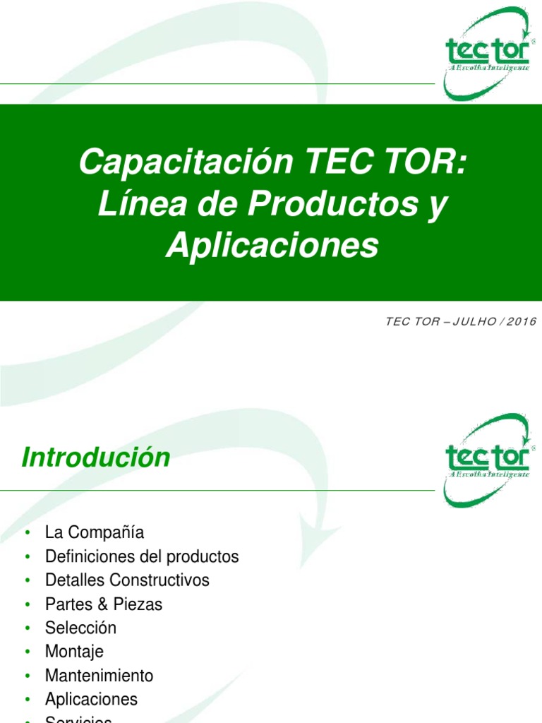 Tec Tor - Capacitacion PDF | PDF | Eje | Rotación