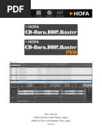 Hofa CD Burn DDP Master App Manual en