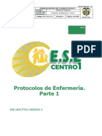 Protocolos de Enfermería. Parte 1: Ese-Urg-Pt01-Version 2