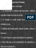 Reglas de Excel