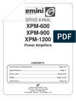 6701162 Gemini Amplifier XPM600 900 1200 Service Manual