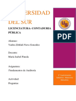 Programa de auditoría para la Licenciatura en Contaduría Pública