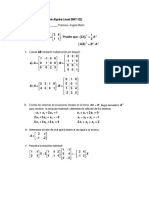 MAT-122 Práctica Algebra Lineal