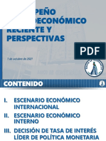 Sesión 6, Desempeño Macroeconomico y Perspectivas Octubre 2021 PDF