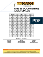 Sopa de Letras de Documentos Comerciales