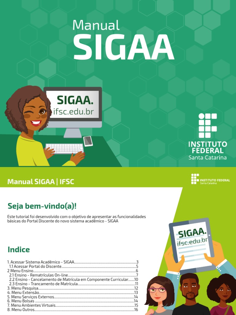 Guia para Navegação Básica no Sistema Acadêmico SIGAA | PDF | Senha ...