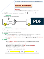 Cours La Resistance Electrique 1college 4