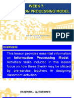 Week 7: Information Processing Model: Prof. Ma. Laarni D. Buenaventura